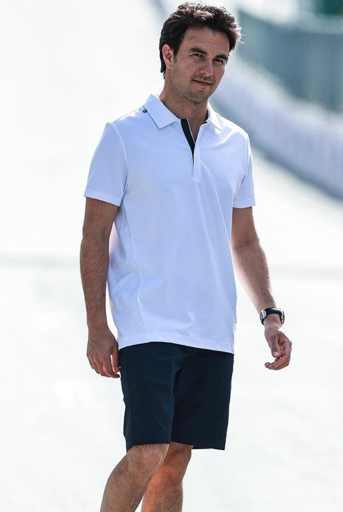 Checo Pérez | El piloto con una chomba estilo Polo. | fuente: Instagram @schecoperez