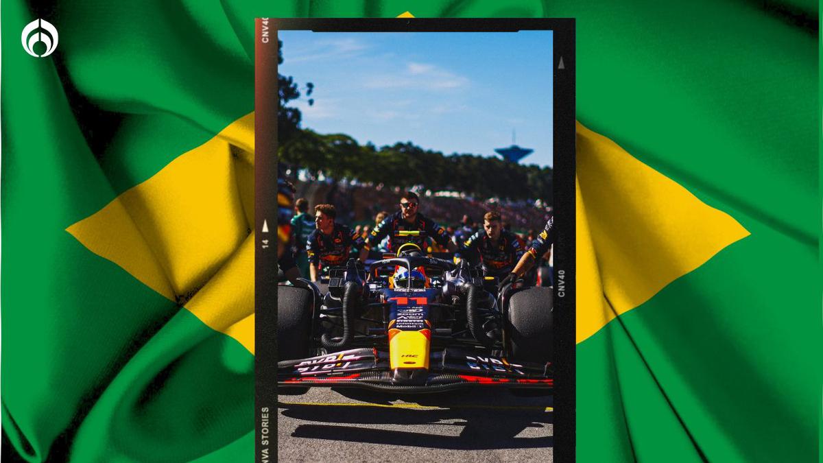 Checo Pérez salió atrás de Hamilton en el GP de Brasil | Especial