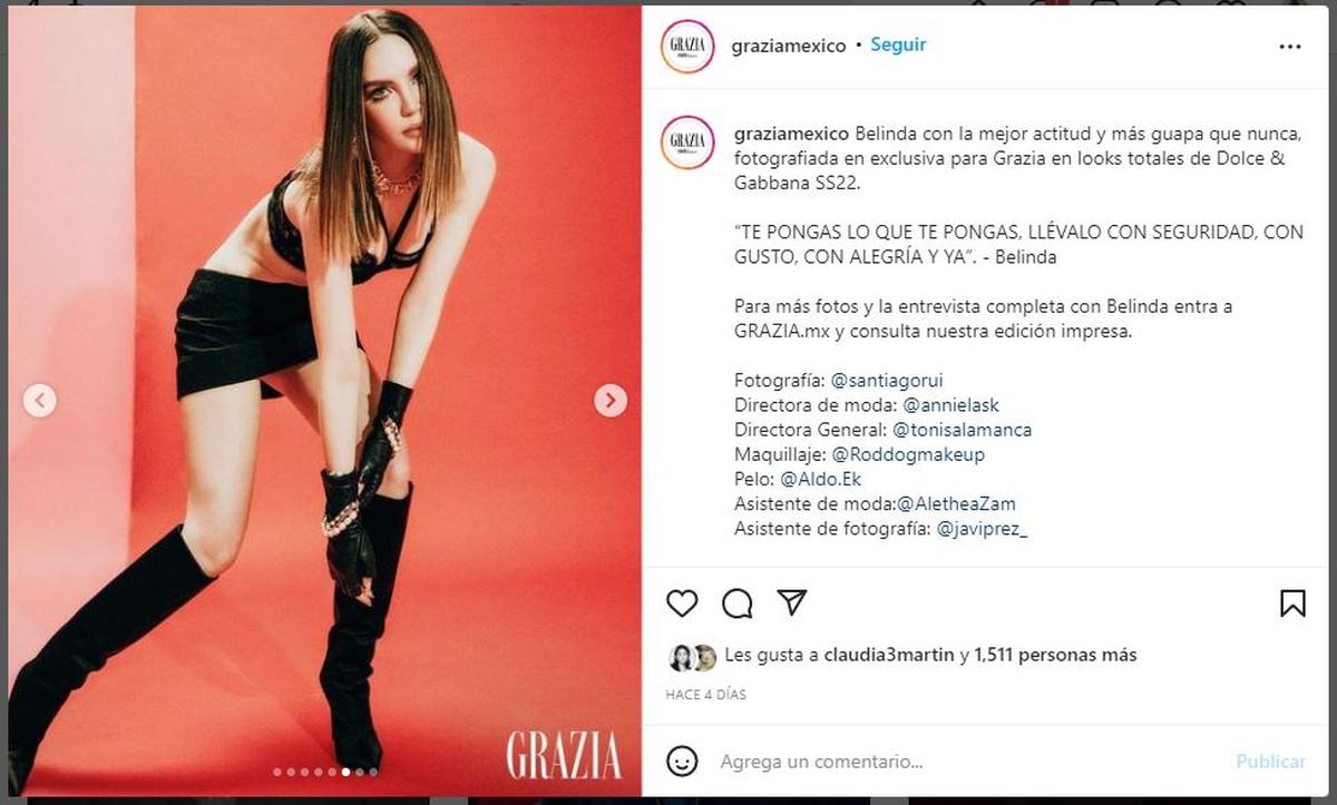  | Grazia México | La famosa realizó la sesión de fotos durante su estancia en España.