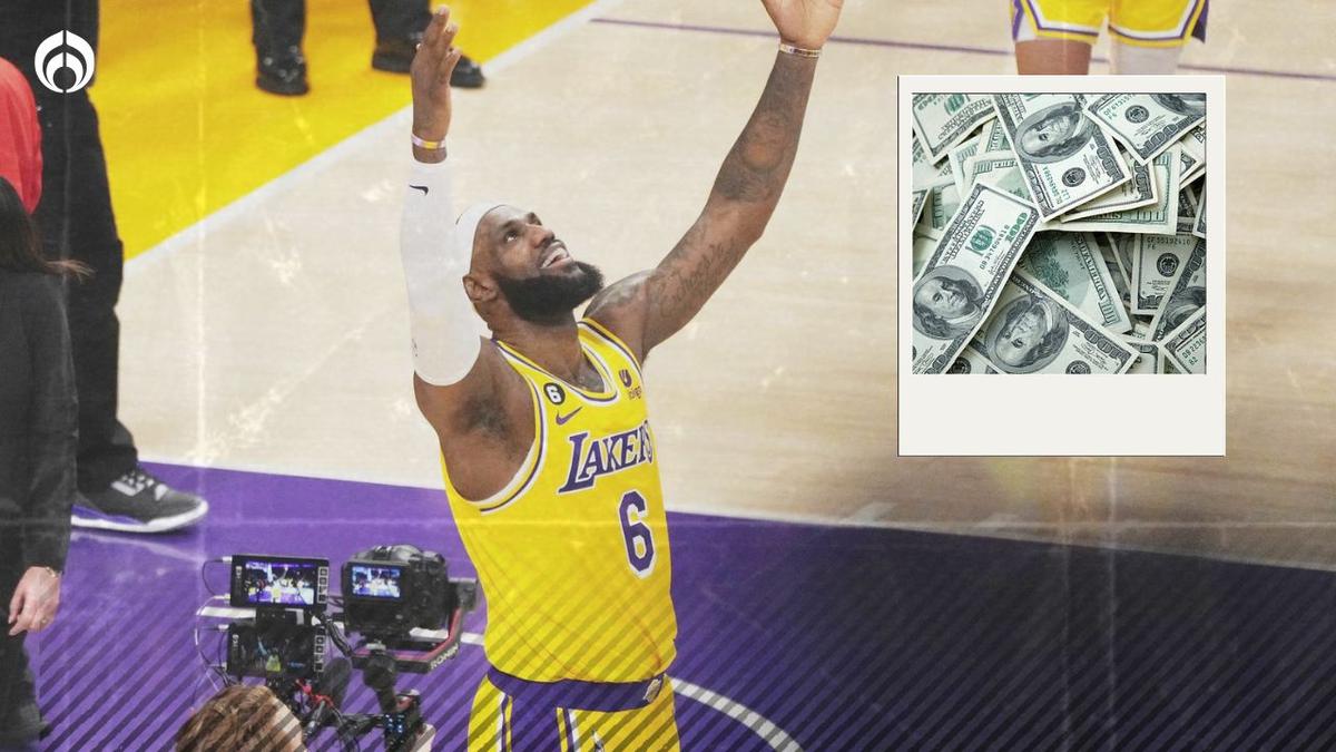  | LeBrone James gana más de 40 millones de dólares al año en los Lakers.