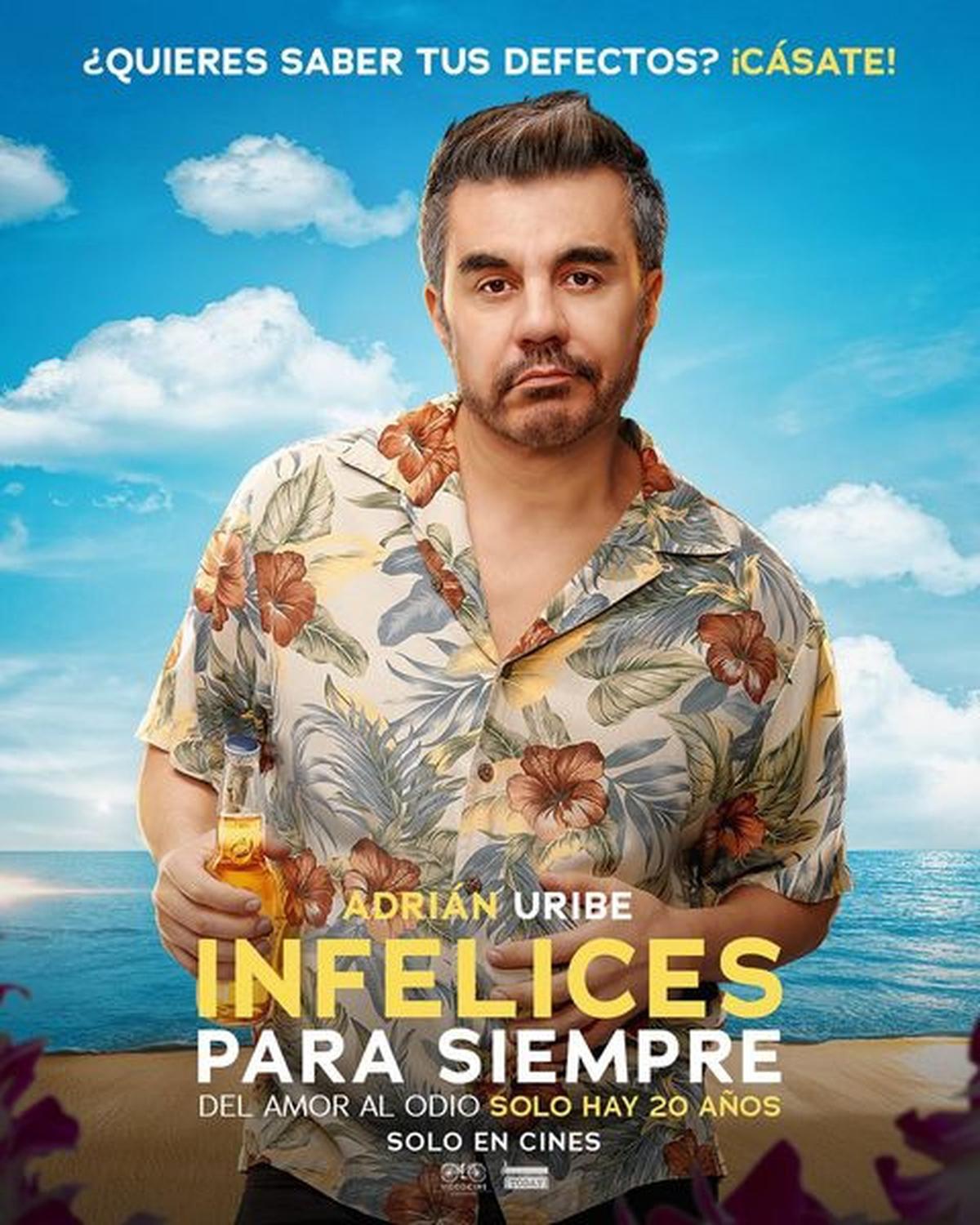  | Adrián Uribe presentó su película infelices para siempre.