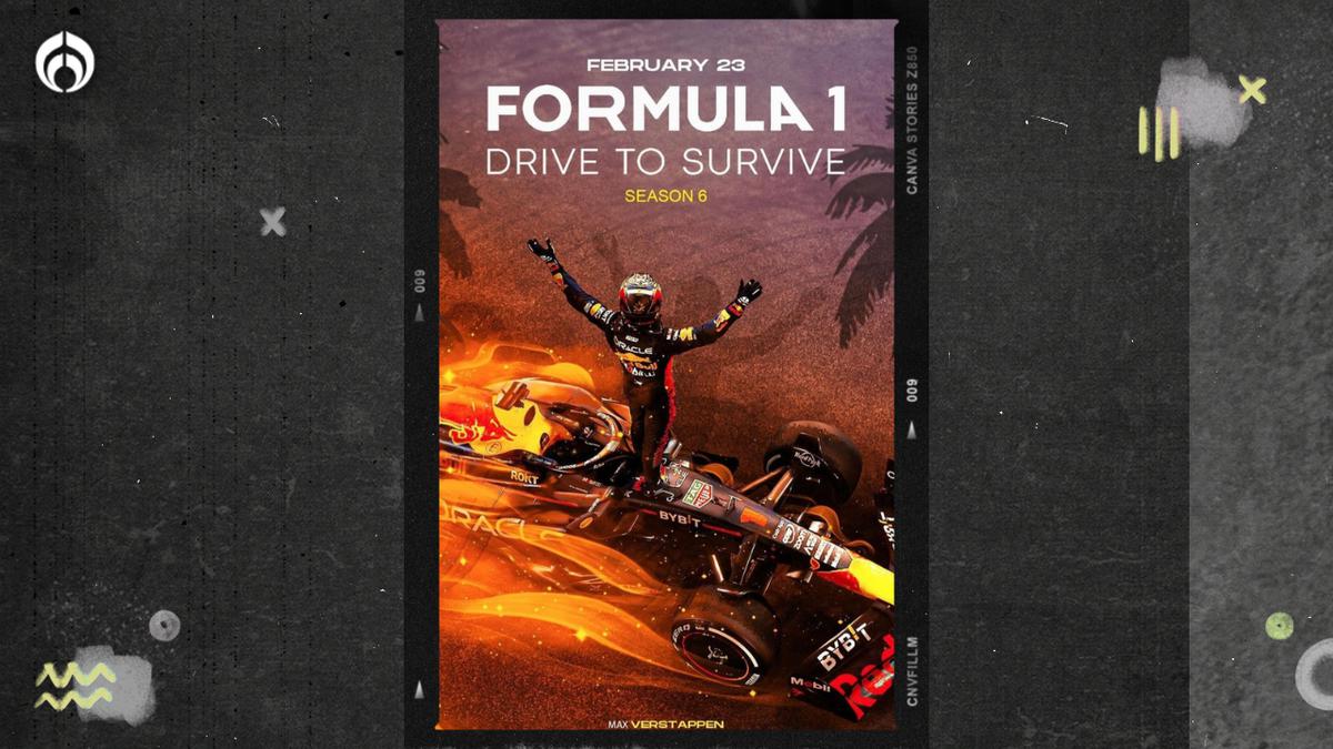 Poster Drive To Survive. | El poster de la sexta temporada de Drive To Survive. (Instagram: @drivetosurvivenetflix)