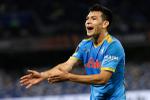 Chucky Lozano reaparece con el Napoli tras lesión con el Tri