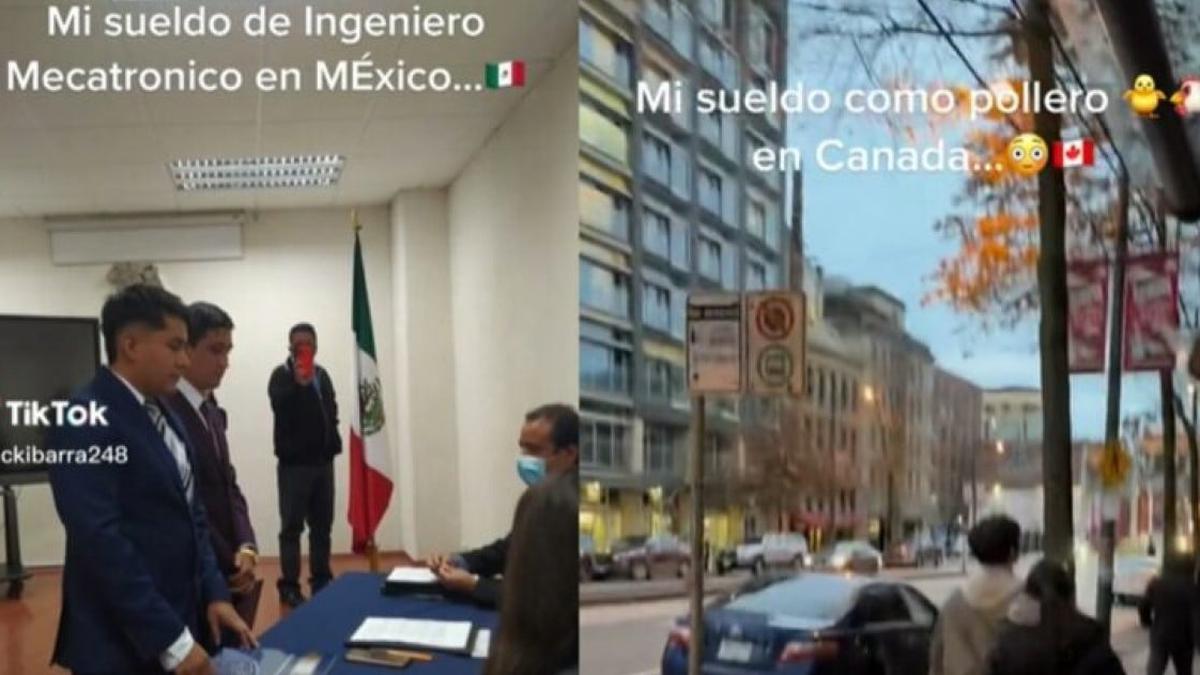Ingeniero mexicano pollero canadá | Un ingeniero mexicano decidió emigrar a Canadá y presumió su salario.