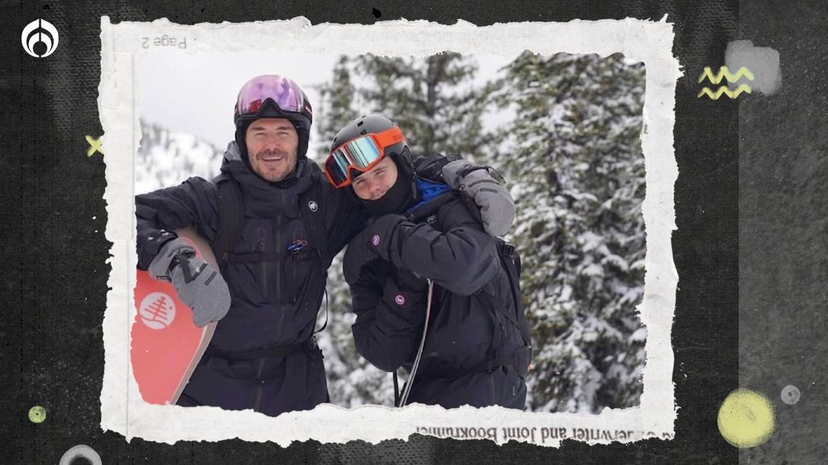 David Beckham | El Ingles disfruta de los deportes de nieve fuente: Instagram @davidbeckham