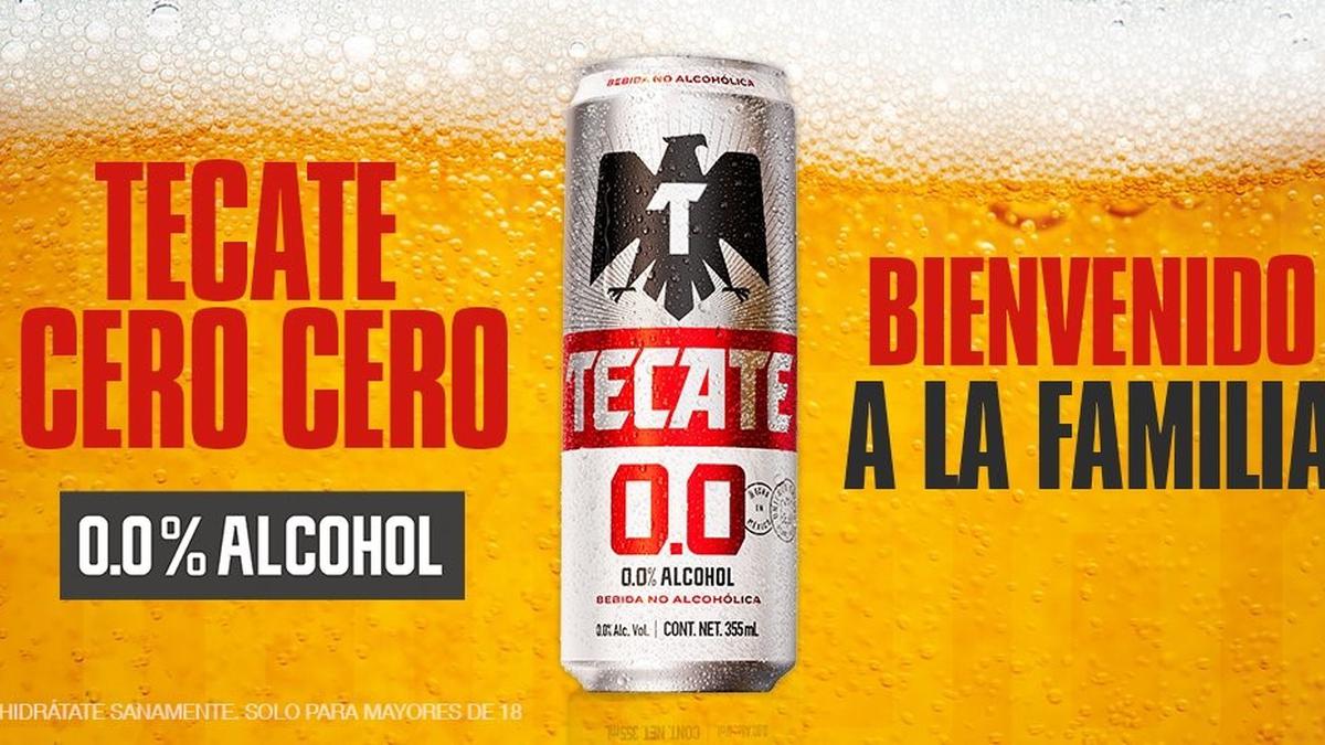 La nueva Tecate 0.0 ya está disponible en todo México. | Foto: Tecate