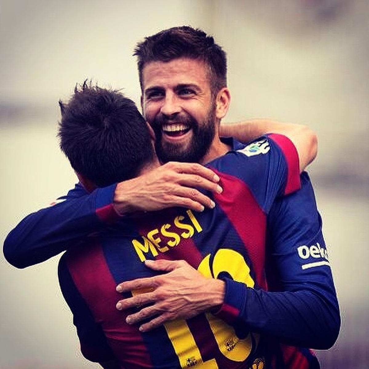  | Gerard Piqué y Lionel Messi. Fuente: Instagram @3gerardpique