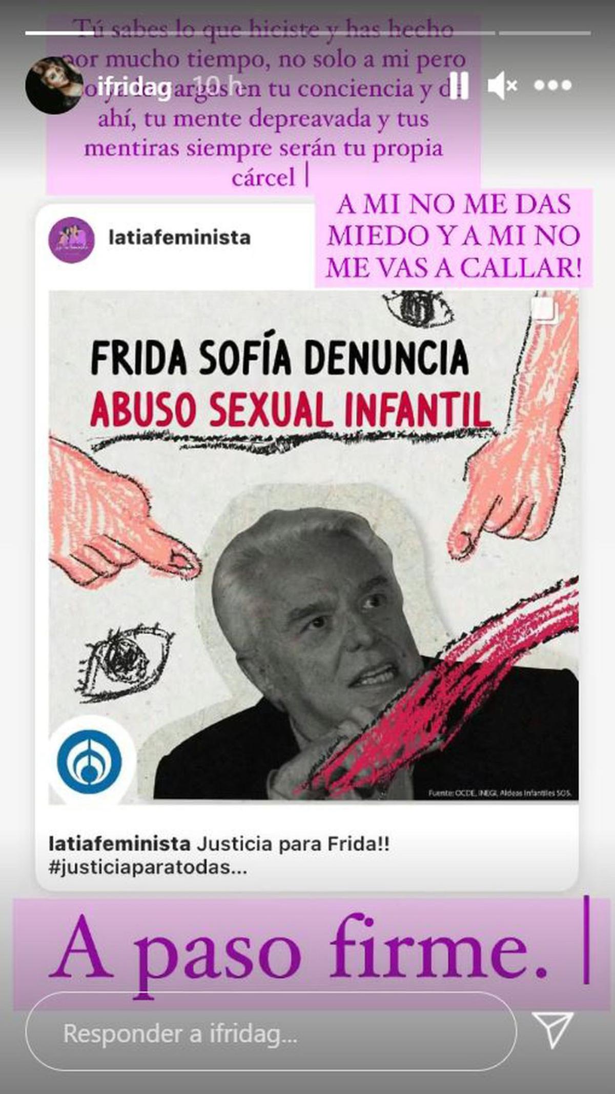  | Fida Sofía envía mensaje a Enrique Guzmán en Instagram