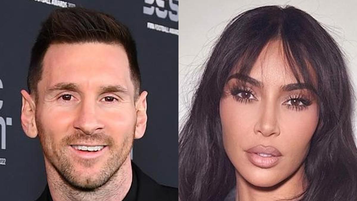 Lionel Messi y Kim Kardashian | Fuente: Canva
