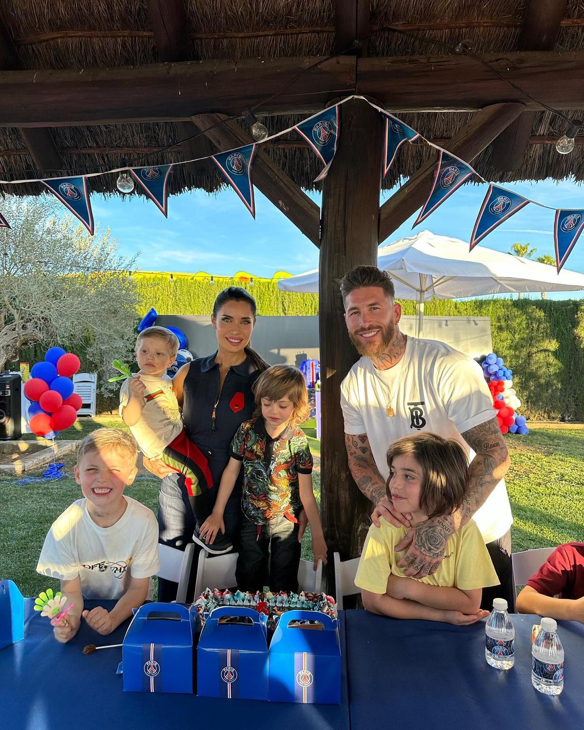  | Sergio Ramos en el festejo de su hijo. Fuente: Instagram @sergioramos