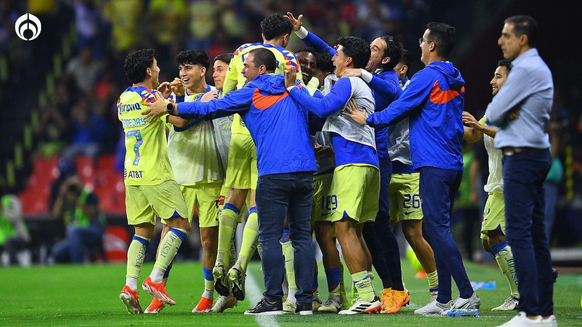 Lás Águilas del América humillaron al Toluca. | El equipo azulcrema le metió una 'manita' a su rival. | Foto: Mexsport