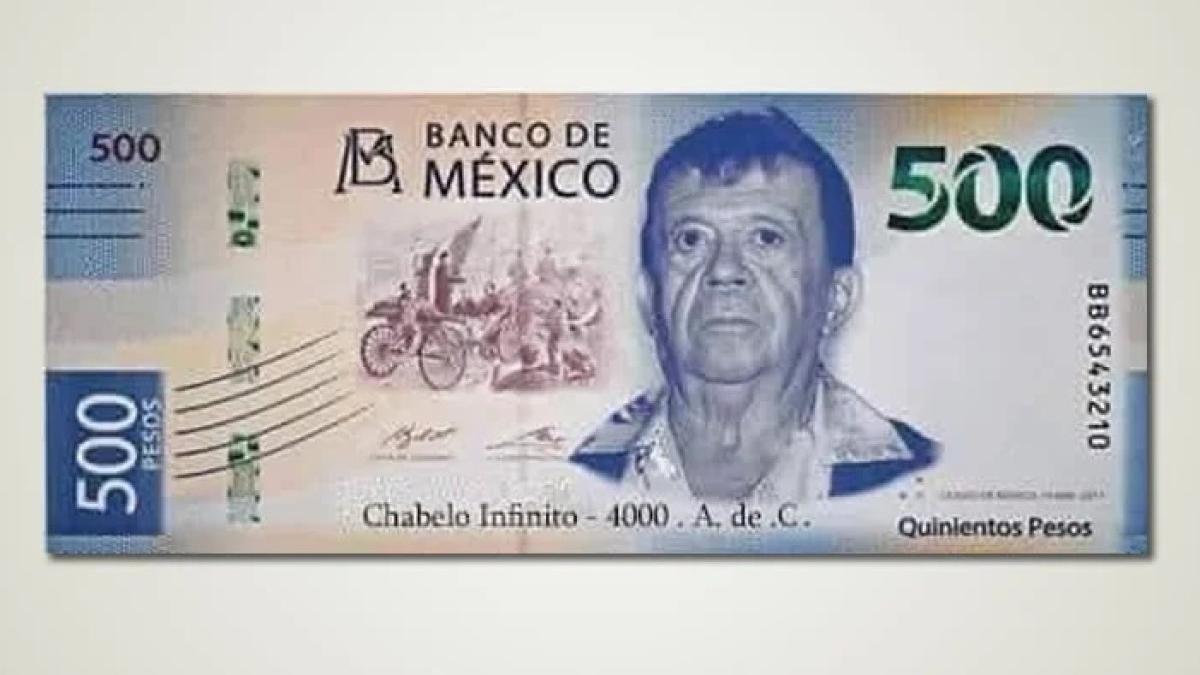El famoso billete de 500 pesos de Chabelo te dará suerte.