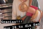 “Agradezco todo de ti”: Tania Ruiz, novia de EPN, muestra su devoción a San Judas Tadeo
