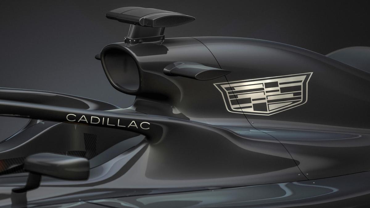 EFE | Detalle de un bólido de Fórmula 1 de la marca Cadillac que participará en la F1 junto con la nueva escudería Andretti Cadillac F1.