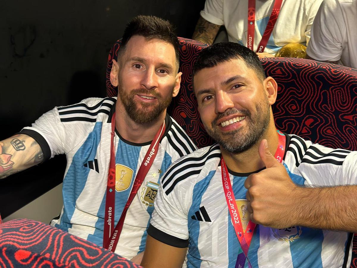  | Kun Agüero y Lionel Messi. Fuente: Instagram @kunaguero