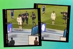 ¡No se aguanta! Cristiano Ronaldo hace gesto obsceno a fans de Messi (Video)