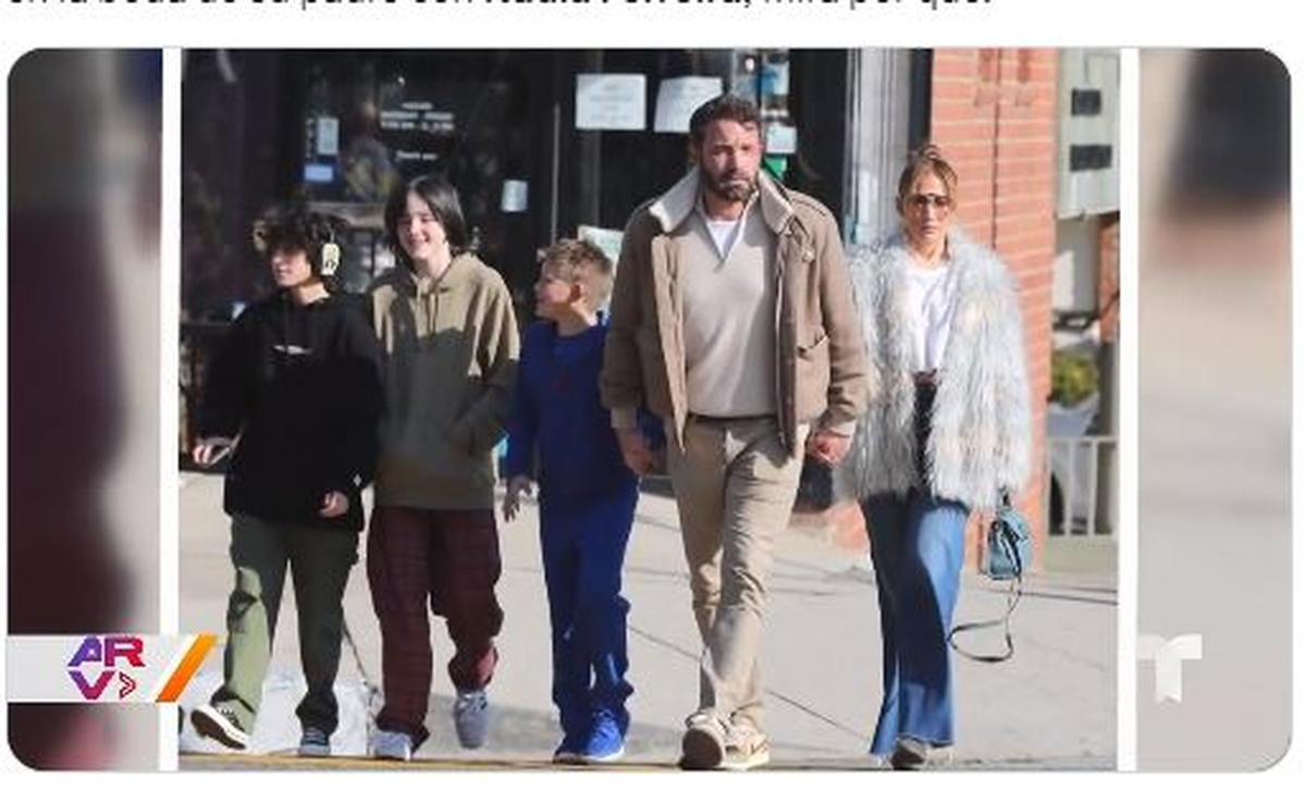  | Los hijos de Marc Anthony y Jennifer Lopez fueron captados en Los Ángeles durante la boda de su papá.