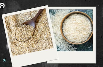 Quinoa y arroz, dos productos muy saludables. | fuente: feeepik