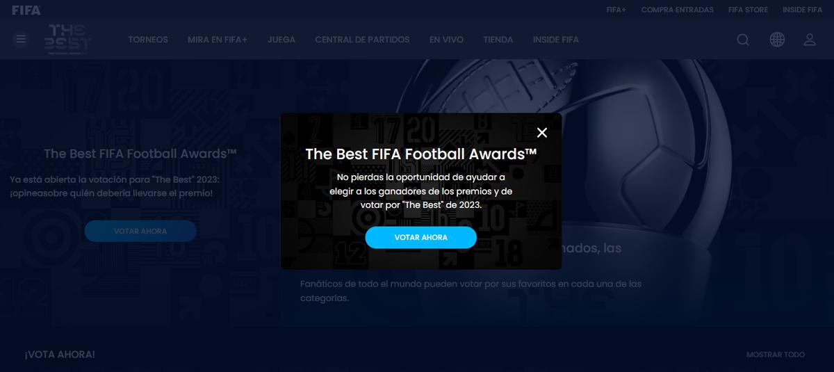 Votaciones al premio 'The Best' | FIFA abre la votación para el premio The Best 2023