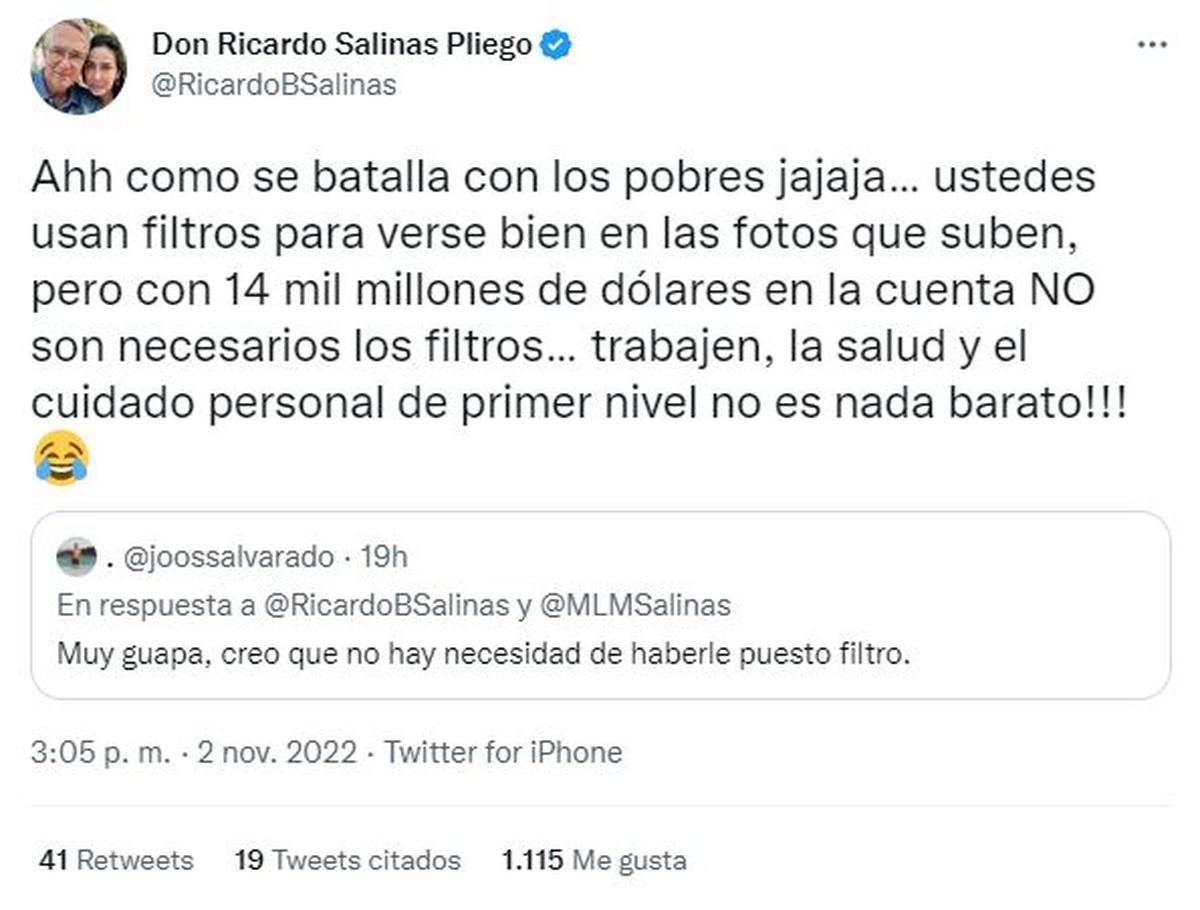  | Salinas estalla contra quienes critican a su esposa.