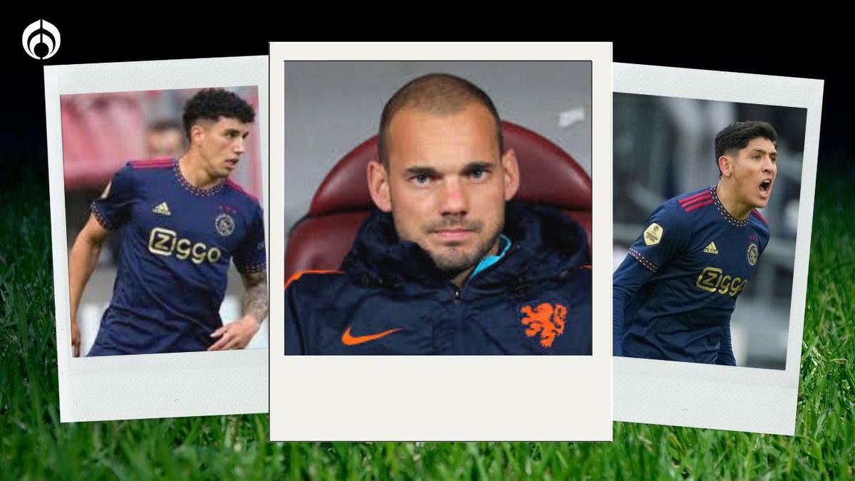  | Wesley Sneijder se lanzó contra los dos mexicanos del Ajax