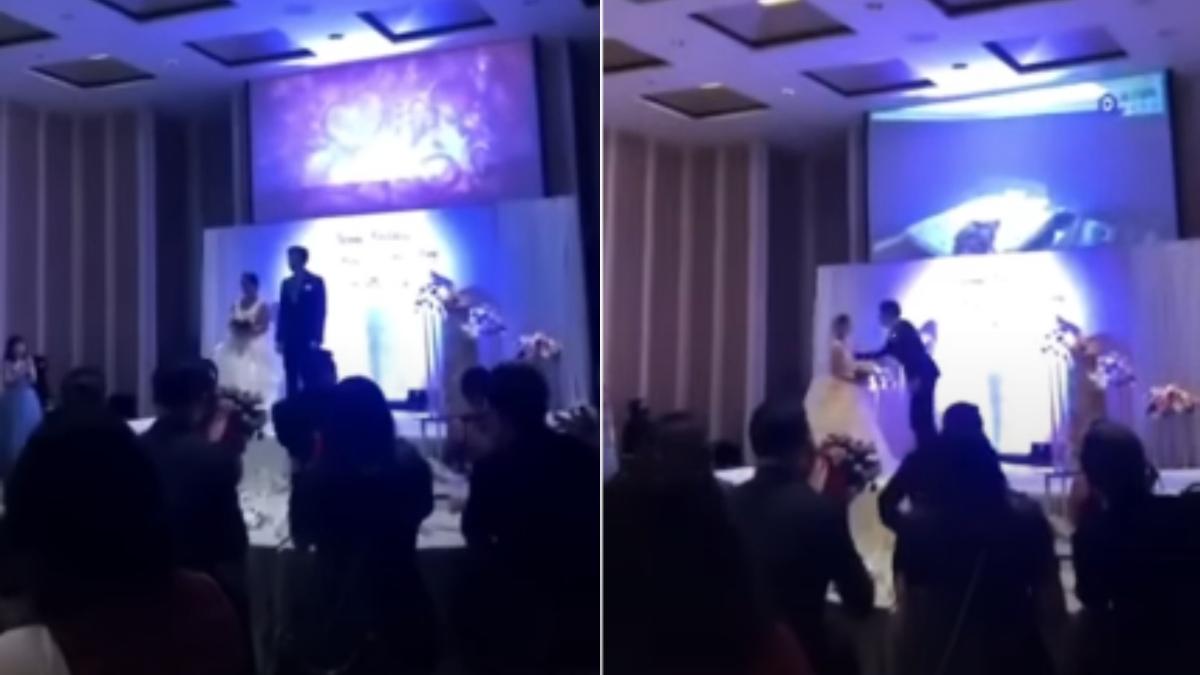  | El novio se esperó hasta la recepción de su boda para desenmascarar a su novia