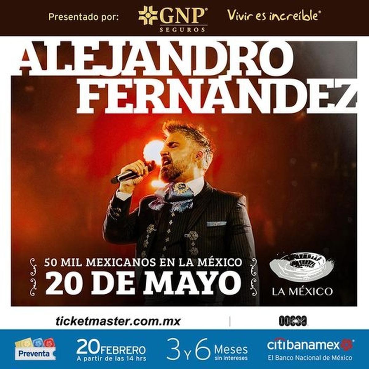  | Alejandro Fernández presentó su próximo espectáculo musical.