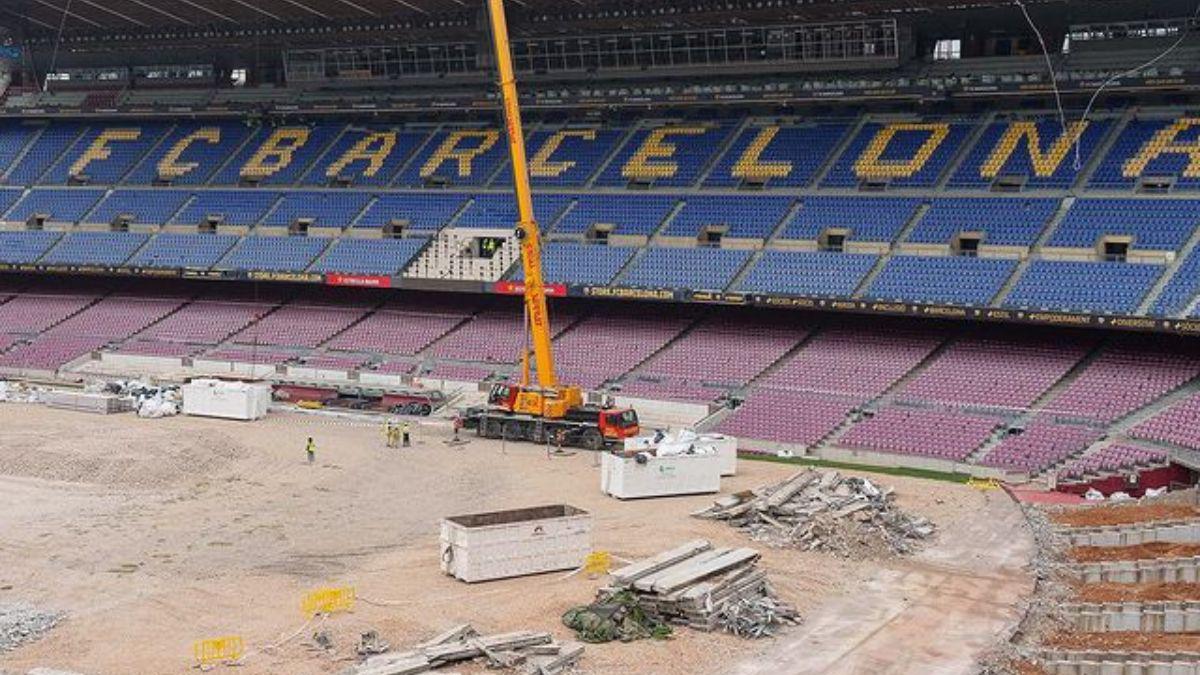 estadio Camp Nou | El Camp Nou está siendo remodelado y el pasto tiene un destino especial.